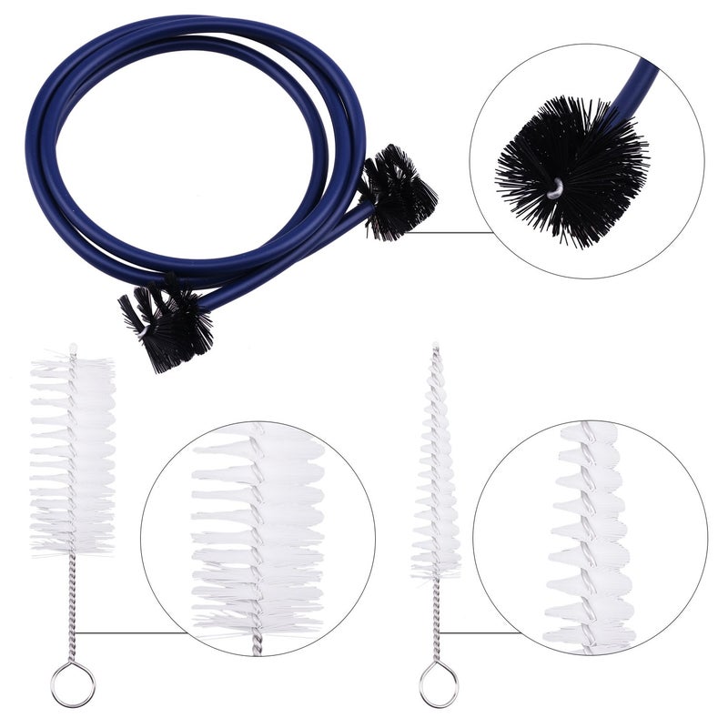 A-xctoe Trumpet Cleaning Care Kit Mouthpiece Brush Valve Flexible Brush Set for Trumpet Mouthpiece - Image 5